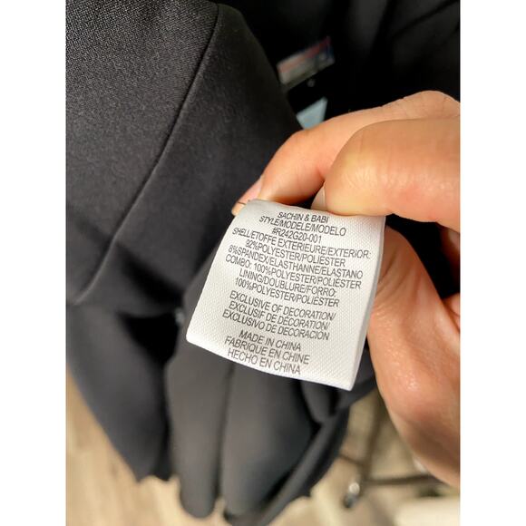 Sachin and Babi Ivy Crepe & Sequin Strapless Gown Dress size 4 - Picture 4 of 6